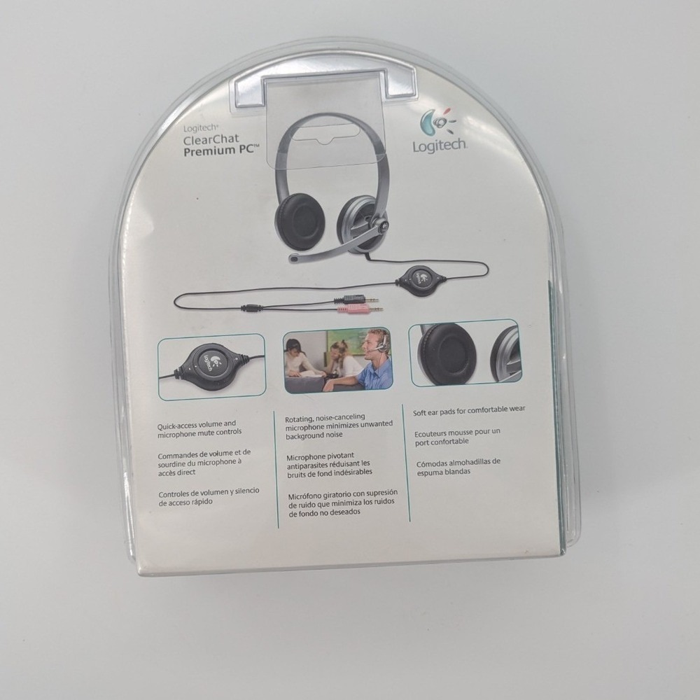 Logitech ClearChat Premium PC Headset Noise Canceling BRAND NEW - Picture 2 of 10